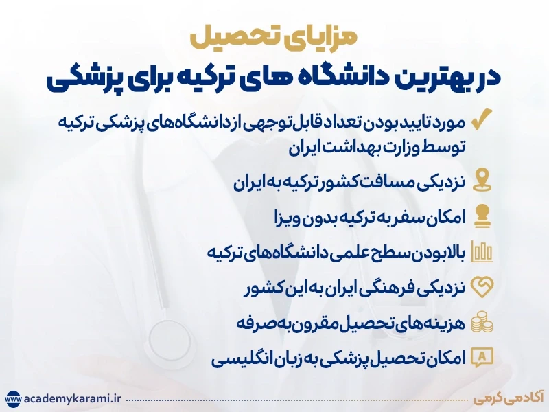 مزایای تحصیل در بهترین دانشگاه های ترکیه برای پزشکی