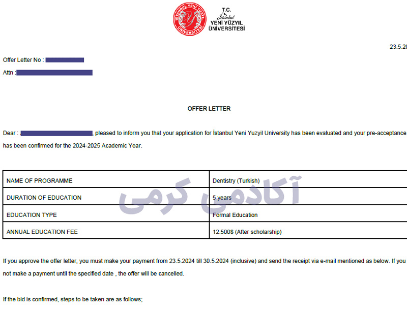 تحصیل دندانپزشکی در دانشگاه ینی یوزییل استانبول