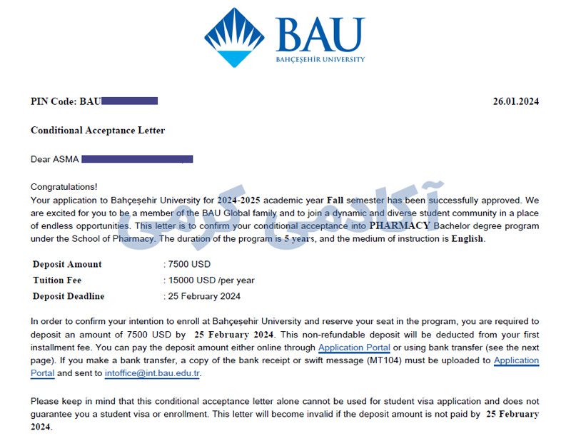 تحصیل داروسازی در دانشگاه باهچه شهیر