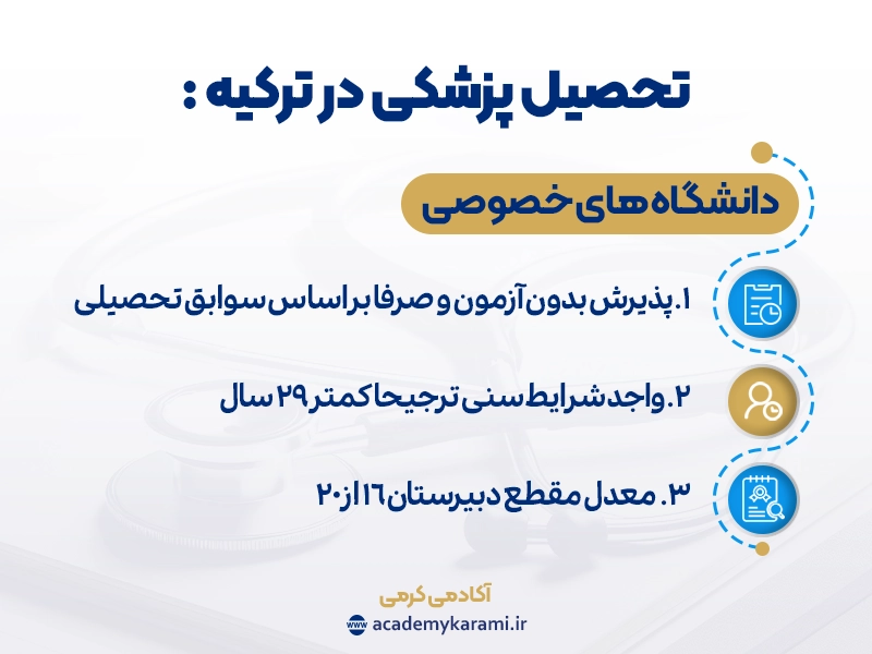 تحصیل پزشکی در ترکیه برای دانشگاه های خصوصی